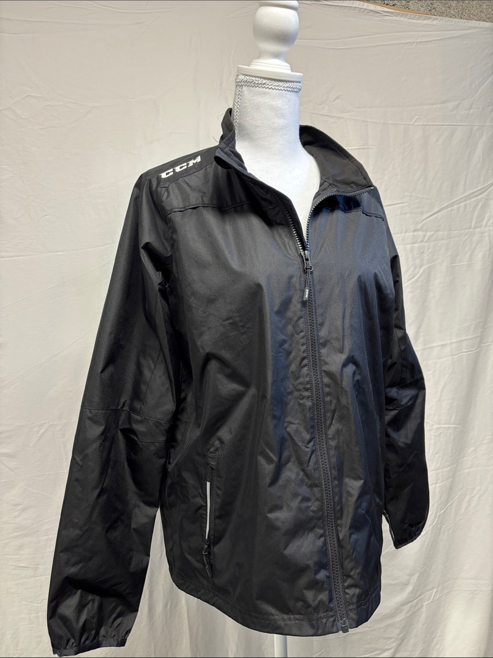 CCM Youth Black Utility Windbreaker Jacket